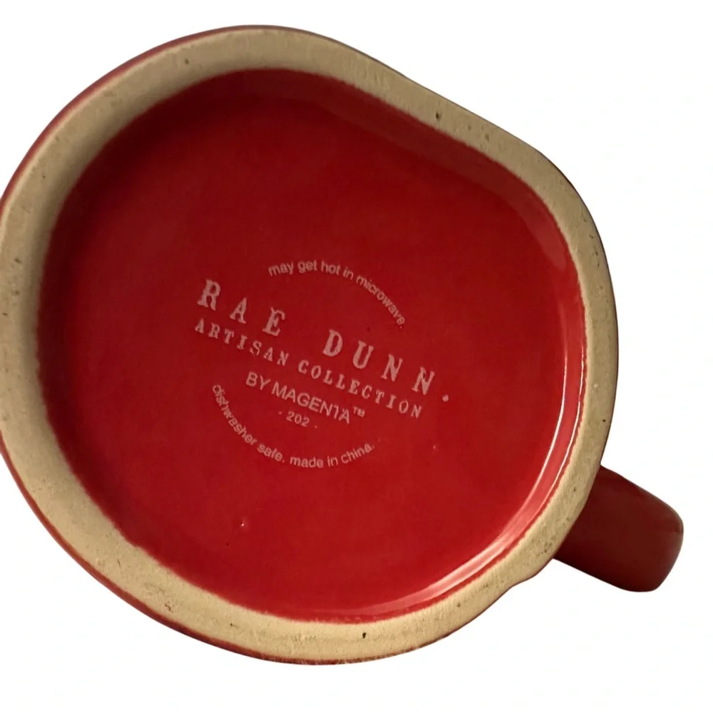 Rae Dunn Favorite Teacher Red Mug Artisan Apple Graphic Coffee Cup